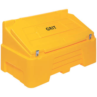 Image of Lockable Grit / Salt Bin Yellow 400Ltr 