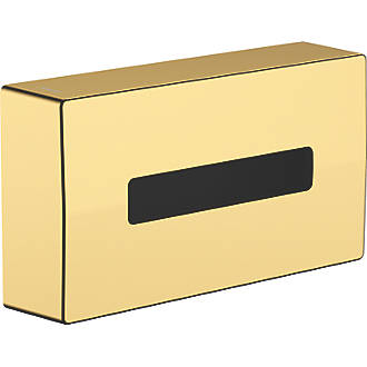 Image of Hansgrohe AddStoris Tissue Box Polished Gold Optic 