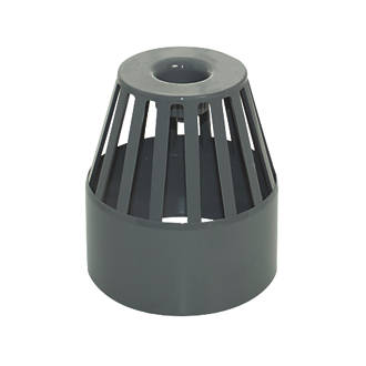 Image of FloPlast Vent Terminal Anthracite Grey 110mm 