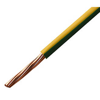 Image of Time 6491B Green/Yellow 1-Core 10mmÂ² Conduit Cable 50m Drum 