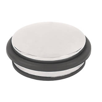 Image of Dome Weight Door Stop 90 x 40mm Polished Stainless Steel 