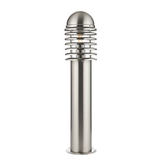 Image of LAP Shutter 650mm Outdoor Post Light Brushed Stainless Steel 