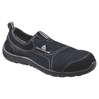 Image of Delta Plus Miami Safety Slip On Trainers Black Size 4 