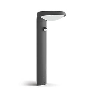 Image of Philips Tyla 400mm Outdoor LED Solar Pedestal Light Anthracite 255lm 