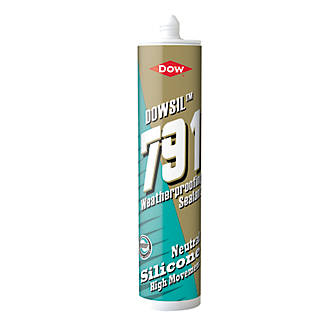 Image of Dow 791 Weatherproof Silicone Sealant Anthracite 310ml 