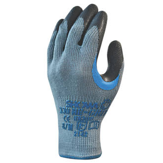 Image of Showa 330 Reinforced Grip Gloves Grey Medium 