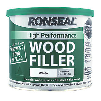 Image of Ronseal High Performance Wood Filler White 550g 