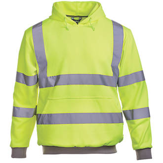 Image of Site Cromer Hi-Vis Hoodie Yellow X Large 52" Chest 
