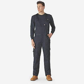 Image of Dickies Everyday Bib & Brace Boiler Suit/Coverall Navy Blue Small 30-32" W 31" L 