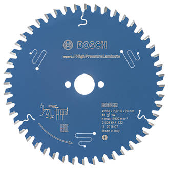 Image of Bosch Expert High Pressure Laminate Circular Saw Blade 160mm x 20mm 48T 