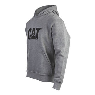 Image of CAT Trademark Hooded Sweatshirt Heather Grey XXXX Large 58-60" Chest 