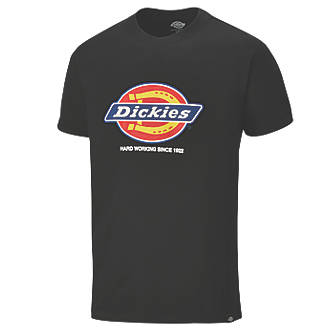 Image of Dickies Denison Short Sleeve T-Shirt Black Small 36 -37" Chest 