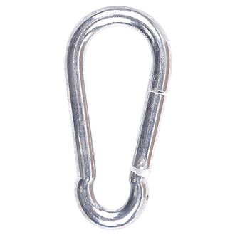 Image of Diall 8mm Snap Hooks Zinc-Plated 10 Pack 
