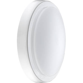 Image of Luceco LED Decorative Indoor Bulkhead White & Chrome 14W 1300lm 