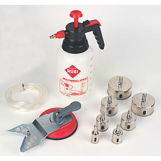 Image of Rubi Easy Gres Plus Tile Drilling Kit 11 Pieces 