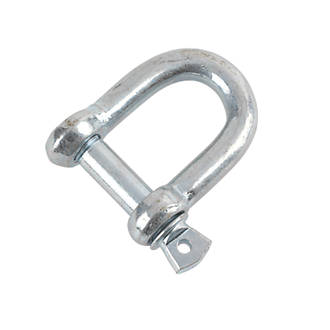Image of Hardware Solutions D-Shackle M10 Zinc-Plated 10 Pack 