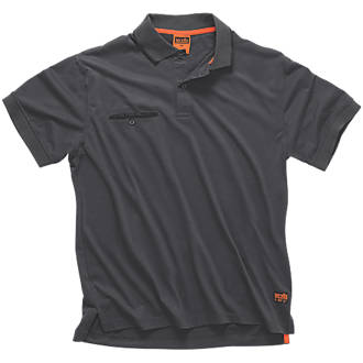 Image of Scruffs Worker Polo Shirt Graphite Medium 42" Chest 