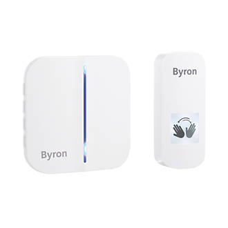 Image of Byron Battery-Powered Wireless Touch-Free Door Chime White 