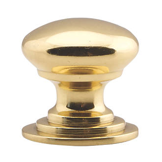 Image of Carlisle Brass Victorian Cupboard Knob Polished Brass 50mm 
