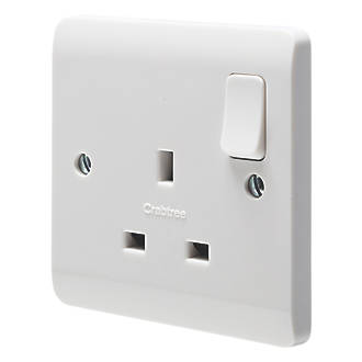 Image of Crabtree Instinct 13A 1-Gang SP Switched Socket White 