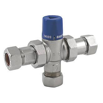 Image of Reliance Valves HEAT112010 Easifit 2-in-1 Thermostatic Mixing Valve 15mm 