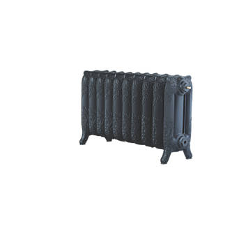 Image of Arroll Montmartre 3-Column Cast Iron Radiator 470mm x 834mm Black 3070BTU 