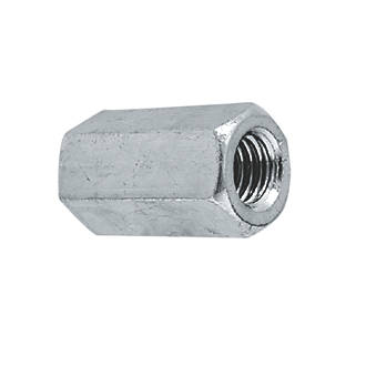 Image of Easyfix A2 Stainless Steel Threaded Rod Connecting Nuts M6 10 Pack 