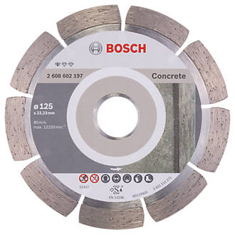 Image of Bosch Masonry Concrete Diamond Cutting Discs 125mm x 22.23mm 