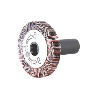 Image of Silverline Round Shank 120 Grit Flap Wheel 60mm 