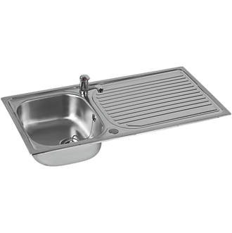 Image of Astracast Aegean Stainless Steel Inset Sink & Tap 1 Bowl 965 x 500mm 