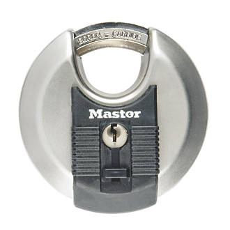 Image of Master Lock Excell Stainless Steel Keyed Alike Weatherproof Disc Padlock 70mm 