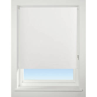 Image of Universal Polyester Roller Non-Blackout Blind Snow White 1200mm x 1700mm Drop 