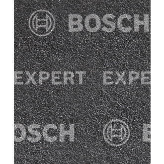 Image of Bosch Expert N880 120-Grit Multi-Material Fleece Pads 140mm x 115mm Black 2 Pack 