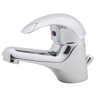 Image of Swirl Conventional Bathroom Basin Mono Mixer Tap with Pop-Up Waste Chrome 