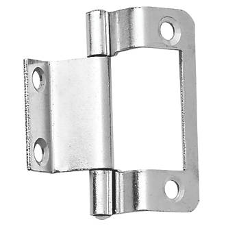Image of Zinc-Plated Double Cranked Hinges 51mm x 35mm 2 Pack 