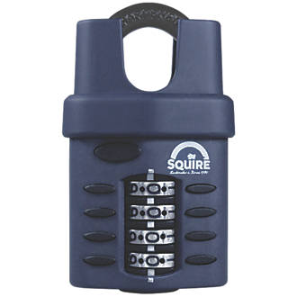 Image of Squire Die-Cast Zinc Water-Resistant Closed Shackle Combination Padlock Blue 40mm 