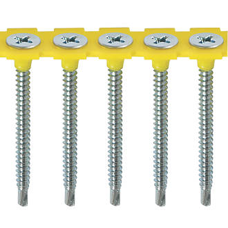 Image of Timco Phillips Bugle 60Â° Self-Tapping Thread Collated Self-Drilling Drywall Screws 3.5mm x 45mm 1000 Pack 