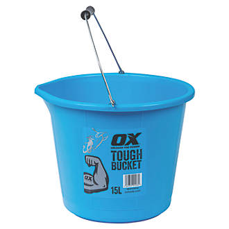 Image of OX Plastic Builders Bucket Blue 15Ltr 