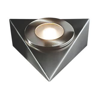 Image of Robus Royal Triangular LED Cabinet Light Brushed Chrome 2.5W 210lm 