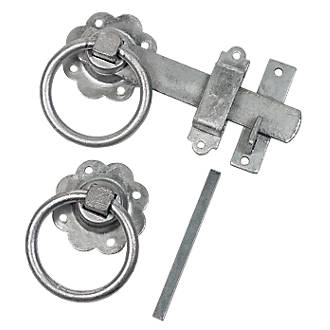 Image of Garden Gate Ring Latch Zinc-Plated 152mm 
