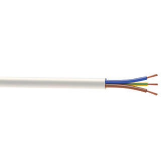Image of Time 2183Y White 3-Core 0.75mmÂ² Flexible Cable 25m Drum 
