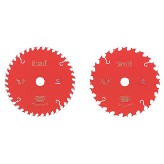 Image of Freud TCT Circular Saw Blades Twin Pack 165 x 20mm 24 / 40T 2 Pack 