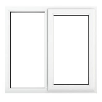 Image of Crystal Right-Hand Opening Clear Double-Glazed Casement White uPVC Window 905mm x 965mm 