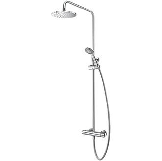 Image of Aqualisa AQ150 HP Rear-Fed Exposed Chrome Thermostatic Mixer Shower with Diverter 