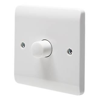 Image of Crabtree Instinct 1-Gang 2-Way Dimmer Switch White 