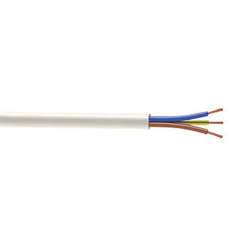 Image of Time 3093Y White 3-Core 2.5mmÂ² Flexible Cable 25m Drum 