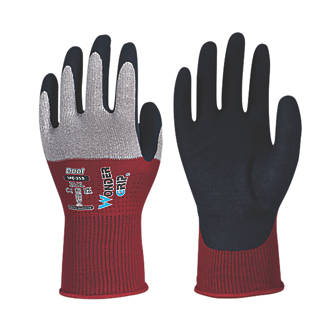 Image of Wonder Grip WG-355 DUAL Protective Work Gloves Red / Black / Grey X Large 