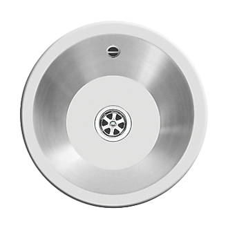 Image of Swirl Royal Mini 1 Bowl Stainless Steel Kitchen Sink 335mm x 355mm 