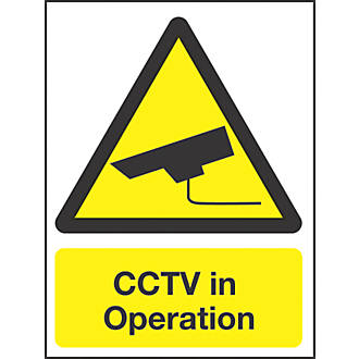 Image of "CCTV In Operation" Sign 210mm x 148mm 
