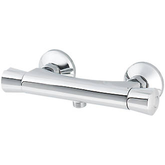 Image of Rize Exposed Thermostatic Mixer Shower Valve Fixed Chrome 